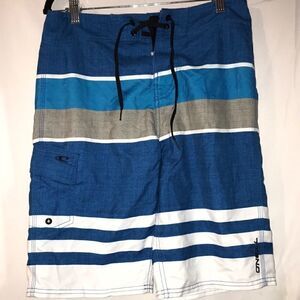 O'Neill Men's Swimwear Multicolor Stripes Single Pocket Surf/Boardshorts Size 28